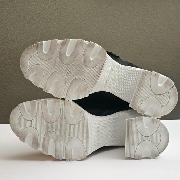 EUC SOREL Brex Heel Cozy Lace, Black/Sea Salt, Size 9 - Picture 7 of 7